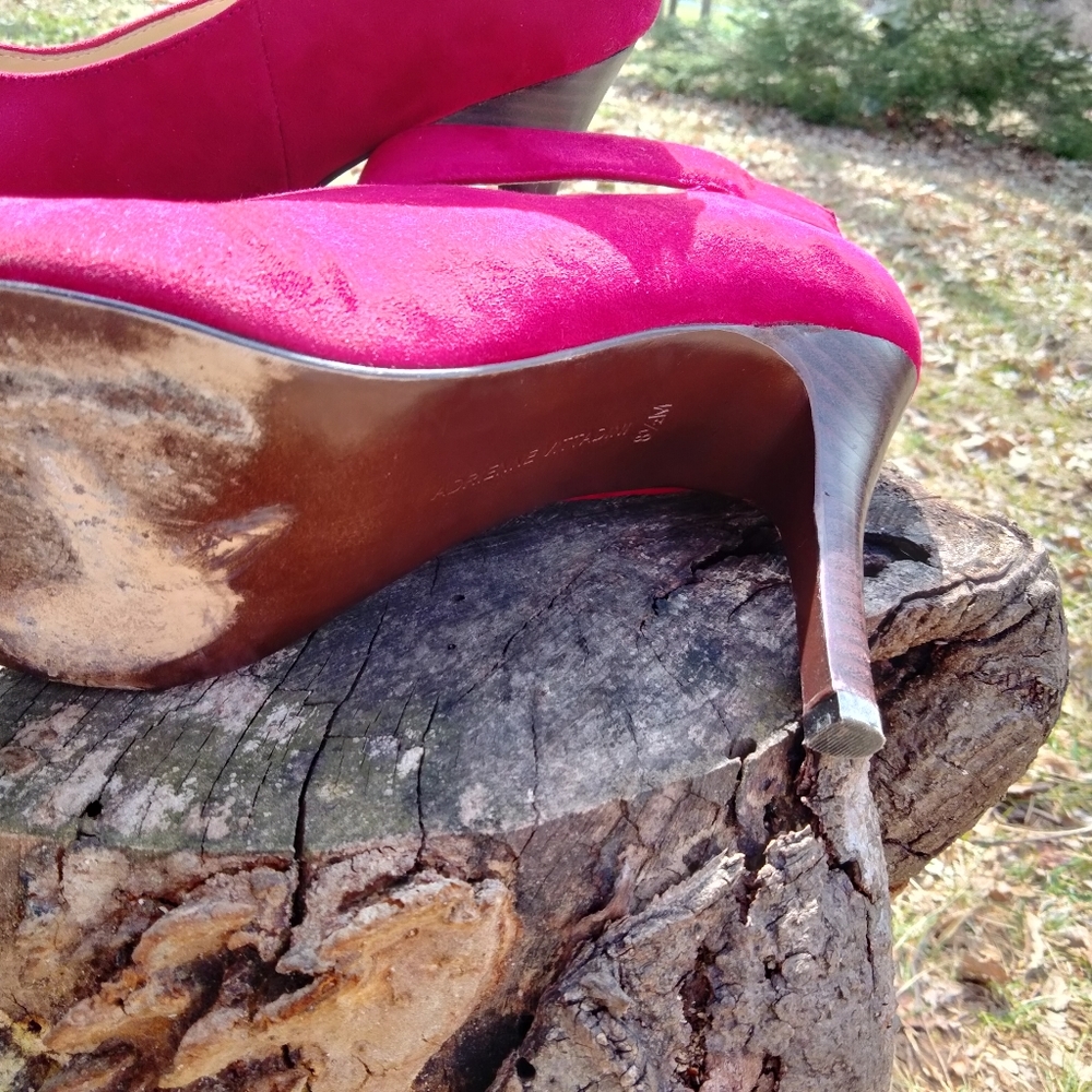 SOLD! Adrienne Vittadini Open Toed Pumps in size 8 1/2M - Picture 4 of 4